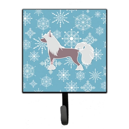 Micasa Winter Snowflake Chinese Crested Leash or Key Holder MI224174